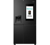 Hisense PureFlat Eclipse RS9P628GPFE Total No Frost American Fridge Freezer - Black / Stainless Steel Black