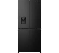 Hisense PureFlat Infinite RQ5P470SMFE Wifi Connected Non-Plumbed Total No Frost Multi-door American Fridge Freezer - Black / Stainless Steel - E Rated, Black