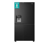 Hisense Rs818N4Ife Pureflat Infinite Series, 90Cm Wide Side By Side, American Fridge Freezer Black