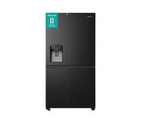 Hisense 632 Litre Side-By-Side American Fridge Freezer - Black RS818N4TFC [EEK: C]