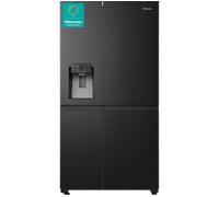 HISENSE PureFlat Infinite RS818N4TFE American-Style Smart Fridge Freezer - Black Stainless Steel, Stainless Steel