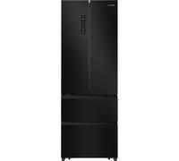 Hisense PureFlat RF632N4AFC1 Frost Free American Fridge Freezer - Black / Stainless Steel - C Rated, Black