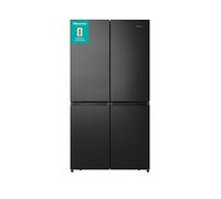 Hisense PureFlat RQ758N4SAFE Total No Frost American Fridge Freezer - Black / Stainless Steel - E Rated, Black