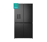 Hisense Pureflat RQ758N4SWFE 91cm 606L Black American Cross Door Fridge Freezer