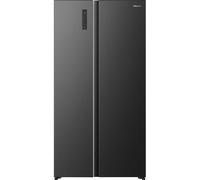 Hisense PureFlat American Fridge Freezer - Black Stainless Steel - D Rated