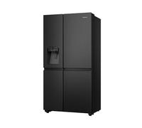 Hisense PureFlat RS818N4TFC Wifi Connected Frost Free American Fridge Freezer - Black Stainless Steel