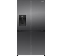 Hisense PureFlex RQ600P5SBE Wifi Connected Plumbed Total No Frost Multi-door American Fridge Freezer - Dark Stainless Steel Stainless Steel