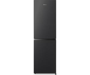 Hisense RB327N4ABD 50/50 Split 256 Litre 182cm High x 55cm Wide 3 Freezer Compartment Freestanding No Frost Fridge Freezer - Reversible Door - Wine Rack - Black - 2 Year Warranty