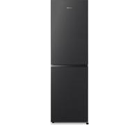 Hisense RB327N4ABD 50/50 Split 256 Litre 182cm High x 55cm Wide 3 Freezer Compartment Freestanding No Frost Fridge Freezer - Reversible Door - Wine Rack - Black - 2 Year Warranty