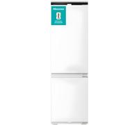 Hisense RB3B250SAWE1 177cm 70/30 Integrated Frost Free Fridge Freezer with Sliding Door Hinge - White - E Rated, White