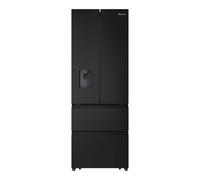 Hisense RF632N4WFE 485L Freestanding French Door Fridge Freezer - Black