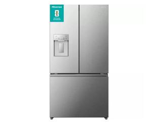Hisense RF815N4SESE Total No Frost Plumbed American Fridge Freezer - Silver