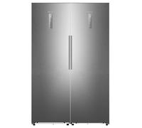 Hisense RL3K370SAIE FT3K310SAIE KitchenFit Larder Fridge & Frost Free Freezer Pack - SILVER