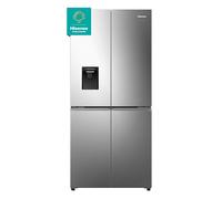 Hisense RQ5P470SMIE Wifi Connected American Fridge Freezer Cross Door with Water Dispenser, No Frost, 482 liters, Stainless Steel - E Rated, Noise level: 37 decibels, H178.5 x W79.4 x D69.8 (cm)