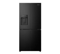 Hisense RQ5P470SYFD 79cm PureFlat Four Door Fridge Freezer Ice & Water Non Plumbed - BLACK