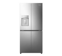 Hisense RQ5P470SYID 79cm PureFlat Four Door Fridge Freezer With Ice & Water Non Plumbed - SILVER