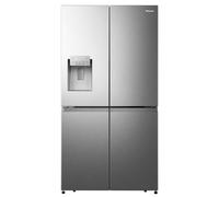 Hisense RQ760N4SASE PureFlat Infinite Four Door American Style Fridge Freezer With Ice & Water Non Plumbed - SILVER
