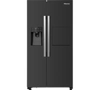 Hisense RS694N4BBE Plumbed Total No Frost American Fridge Freezer - Black - E Rated