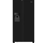 Hisense RS694N4TBE Frost Free American Fridge Freezer - Black Black