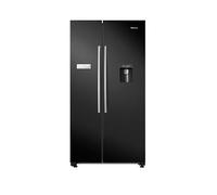Hisense Rs741N4Wbe 90Cm Wide, Side By Side, American Fridge Freezer With Non-Plumbed Water Dispenser Black