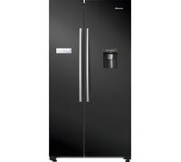 Hisense Rs741N4Wbe - Black American Fridge Freezer - 578L - E Energy Rating