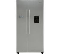 Hisense Rs741N4Wc11 American Style Freestanding Frost Free Fridge Freezer - Stainless Steel Effect