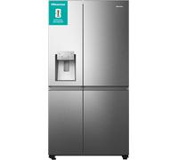 Hisense RS818N4TIC PureFlat Infinite American Style Fridge Freezer Ice & Water Non Plumbed - STAINLESS STEEL