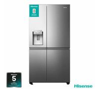 Hisense Rs818N4Tic, Side By Side Fridge Freezer In Stainless Steel