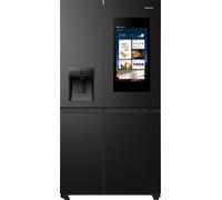Hisense RS9P628GPFE 614L American Fridge Freezer, Grey, PureFlat, Total No Frost Non-Plumbed Water Dispenser E