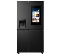 Hisense RS9P628GPFE PureFlat Eclipse American Style Fridge Freezer With Ice & Water - BLACK STEEL