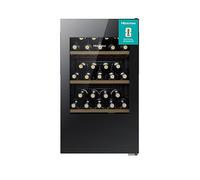 Hisense RW12D4NWG0 93 Litre 30 Bottles Freestanding Undercounter Wine Fridge Cabinet with Digital Touch Control