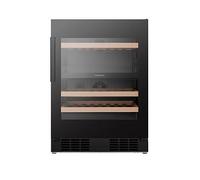Hisense RW3N122GSLF 46 Bottle Dual Zone Black Wine Cooler