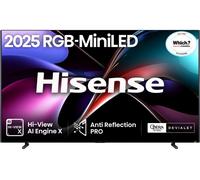 HISENSE UX 100" Tri-Chroma RGB Mini LED Smart AI TV with Freely - 100UXQTUK, Black,Silver/Grey