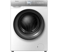 Hisense WDQR1014EVAJM Freestanding 10 KG Front Load Washer Dryer Auto Dosing Steam Wash Big LED Touchscreen 1400 RPM 10 kg/6 kg Load White Energy Rating E