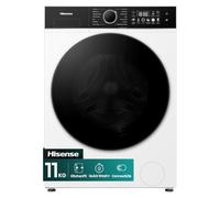 Hisense WF3I1143BWL 11kg Washing Machine, 1400rpm Spin Energy, WiFi Connectivity, Steam Function, 18 Programmes, White