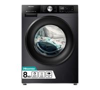 Hisense 3S WiFi Series WF3S8043BB3 8 KG Front Load Washing Machine Durable Inverter, Steam Wash, Quick Wash, 19 Programmes 1400 RPM White Energy Rating A