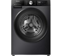 Hisense WF3S8043BB3 Washing Machine, 8kg, 1400 Spin, Black Freestanding A