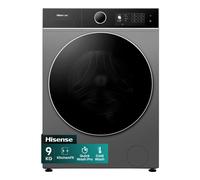 Hisense 5i KitchenFit Series WF5I9043BTFS 9kg WiFi Connected Washing Machine with 1400 rpm - Titanium - A Rated, Titanium