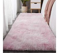 Hiser Extra Soft Indoor Area Rug, Modern Fluffy Long Carpet Living Room Shaggy Nursery Kids Playing Mat Bedroom Dining Room Floor Mat Home Decor (60x200cm,Tie-dye pink)
