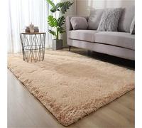 Hiser Extra Soft Indoor Area Rug, Modern Fluffy Long Carpet Living Room Shaggy Nursery Kids Playing Mat Bedroom Dining Room Floor Mat Home Decor (Camel,140x200cm)
