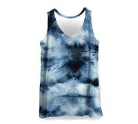 Hiser Mens Vest, Colorful Tie-Dye Gradient Printed Sports Tank Top Gym Athletic Fitness Muscle Bodybuilding Summer Sleeveless T Shirt Run Tank - XXS-4XL (F,3XL)