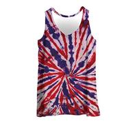 Hiser Mens Vest Tops Summer, Colorful Tie-Dye Print Tank Top Fitness Muscle Bodybuilding Sleeveless T Shirt Run Tank Gym Sports Athletic - XXS-4XL (Style 5,L)