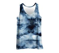 Hiser Mens Vest Tops Summer, Colorful Tie-Dye Print Tank Top Fitness Muscle Bodybuilding Sleeveless T Shirt Run Tank Gym Sports Athletic - XXS-4XL (Style 3,L)