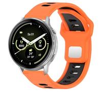 Hiseus Band Compatible with Garmin Venu 4 45mm 41mm, Soft Silicone Sport Bracelet for Watch, Orange/Black, Venu 4 45mm