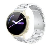 Hiseus Band Compatible with Garmin Vivoactive 6 42mm, Classic Metal Bracelet Suitable for Men and Women, silver, Talla única