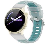 Hiseus Strap Compatible with Garmin Vivoactive 6 42mm, Two Tone Breathable Silicone Strap for Sports Watches, blue, One Size