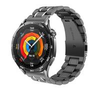 Hiseus Strap Compatible with Huawei Watch GT 5 Pro 46 mm, Chic Metal Replacement Strap for Men and Women, Mittelgroße, Stainless Steel, No Gemstone