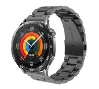 Hiseus Strap Compatible with Huawei Watch GT 5 Pro 46 mm, Chic Metal Replacement Strap for Men and Women, Mittelgroße, Stainless Steel, No Gemstone