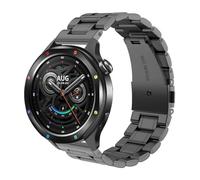 Hiseus Strap Compatible with Xiaomi Watch S4 S3 S2 S1, Elegant Metal Bracelet Suitable for Men and Women, Black/White, Talla única