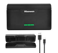 Hisewen Battery Charger for Gopro Hero 9/10/11/12 Black, 3-Channel Quick Charge Box with Type-C Cable and TF Card Storage, Compatible with GoPro Hero 12/11/10/9/8/7/6/5 Battery.